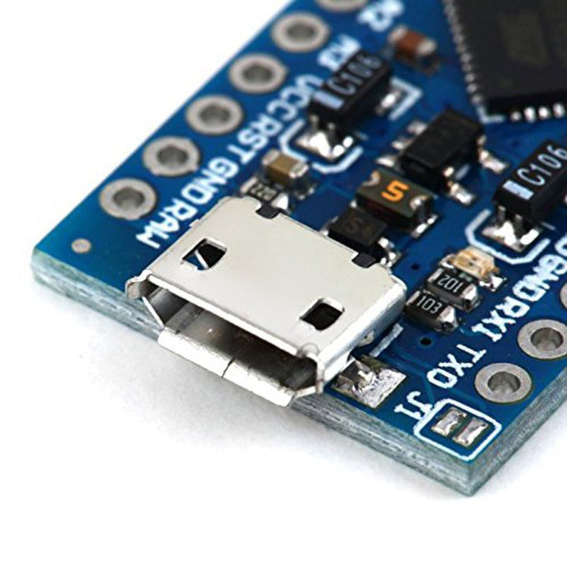 HiLetgo 3pcs Atmega32U4 5V 16MHz Bootloadered IDE Micro USB Development Board Microcontroller Compatible to Arduino Pro Micro Serial Connection with Pin Header