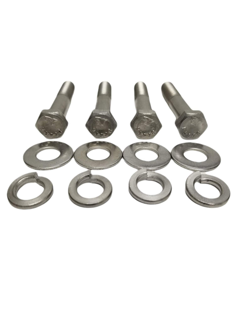 SBC BBC LONG WATER PUMP BOLT KIT 2.25" STAINLESS STEEL HEX BOLTS Compatible with Chevy V8 Small Block 265 283 305 327 350 383 400, Big Block V8 Engines 402 427 396 454 502 and 4.3L V6 TBI TPI