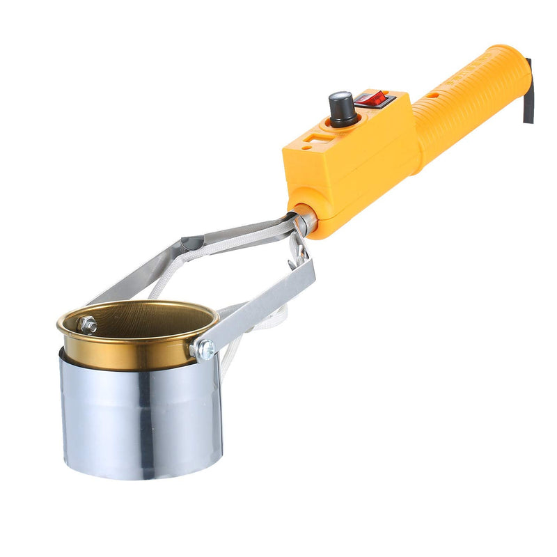 Portable Titanium Alloy Tin Stove Temperature Adjustable Tin Soldering Pot High Performance Tin Melting Oven Small Tin Submersible Oven for Household and Electricians SWDT98-C 380W