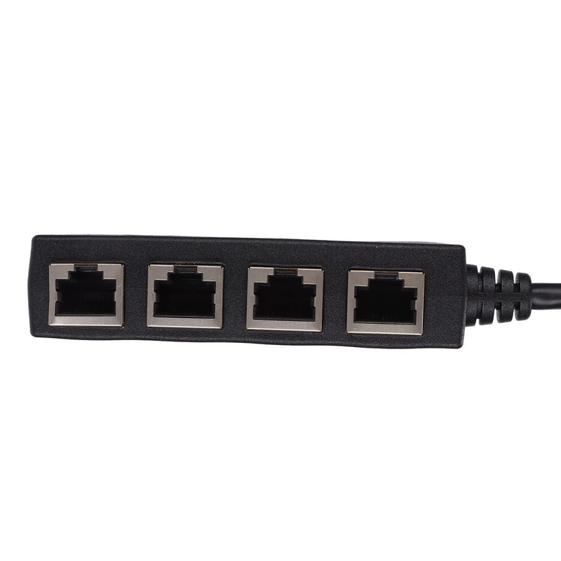 RJ45 Splitter Adapter, RJ45 Ethernet Splitter Cable,1 Male to 4 Female Ethernet Splitter Adapter Cable, CAT7 Network Cable Suitable for All Networks, Homes and Offices, and All Broadband Connections