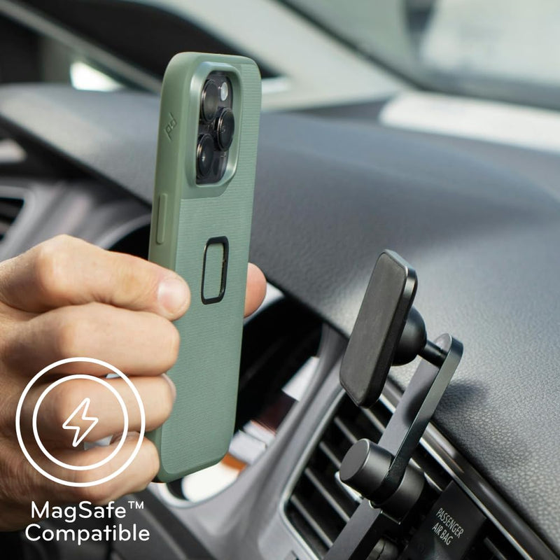 Peak Design Mobile Car Vent Mount, Non-Charging, Magnetic Mounting Technology, Adjustable, Aluminum Construction, 360-Degree Swivel Arm, Compatible with MagSafe Cases