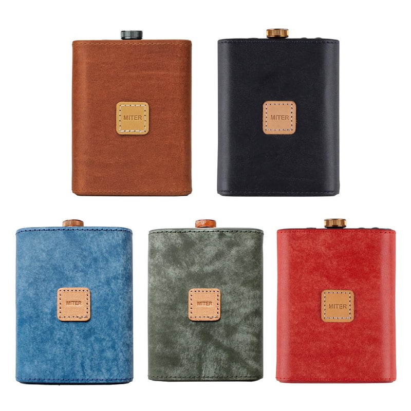 MITER CASE for iFi Hip-dac/Hip-dac2 / Hip-dac 3 Portable dac, Handcrafted Miter Pull-Up Leather Cover hipdac3-Brown