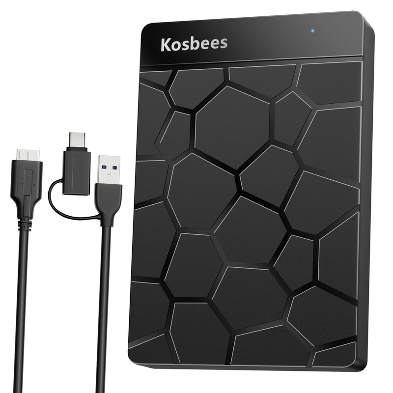 500 GB External Hard Drives,Portable Hard Drive for Windows,Ultra Slim External HDD Store Compatible with PC, MAC,Laptop,PS4, Xbox one, Xbox 360;Plug and Play Ready 500 GB