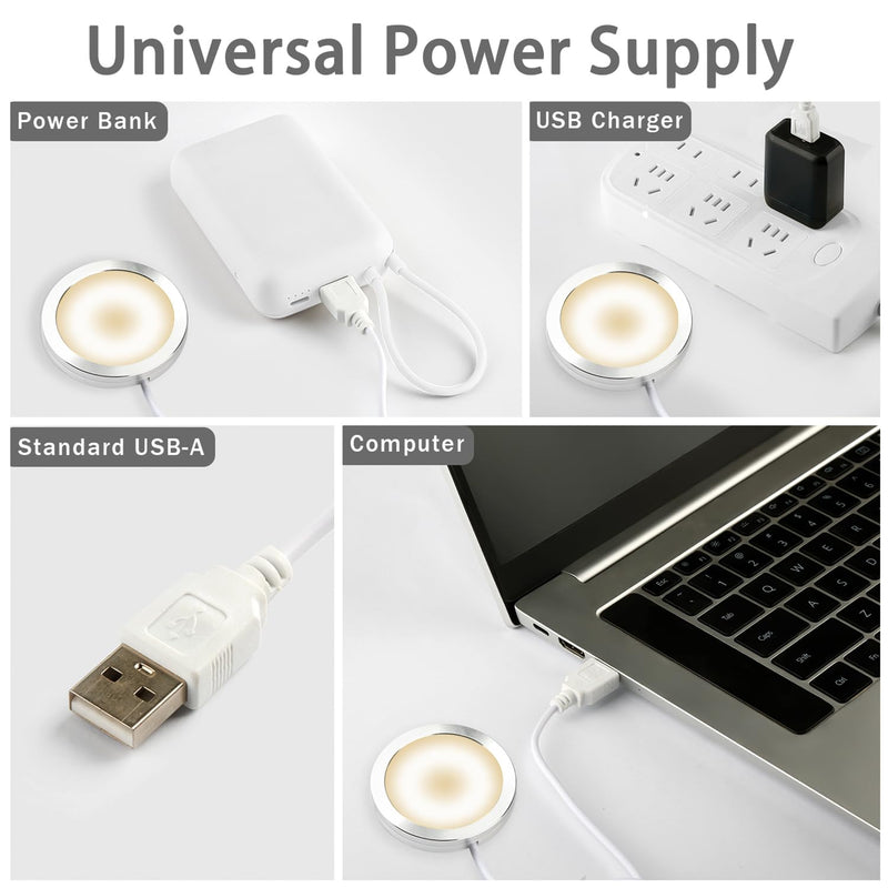 10 Set 3D Printer LED Lamp Kit 001, Compatible with Bambu lab H2D/A1/A1mini/P1S/P1P/X1C Makerworld Maker's Supply Hardware kit 5V USB Powered, 3000K Warm Light 10