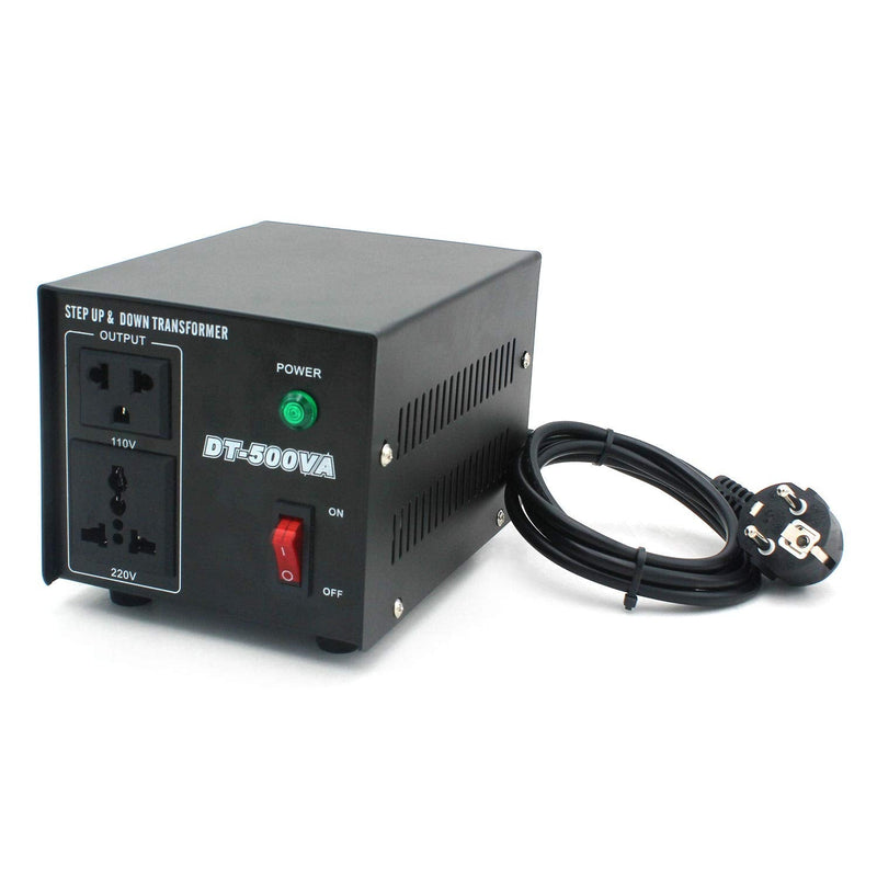 500VA Voltage Converter USA Toroidal Transformer 220V to 110V Step Up & Step Down Voltage Converter 500W