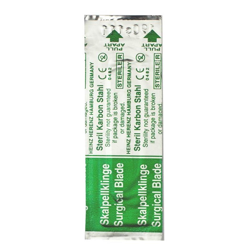 May 10 pieces of scalpel blades figure 12 made of carbon steel for scalpel holder No. 3 - replacement blades individually sterile packed