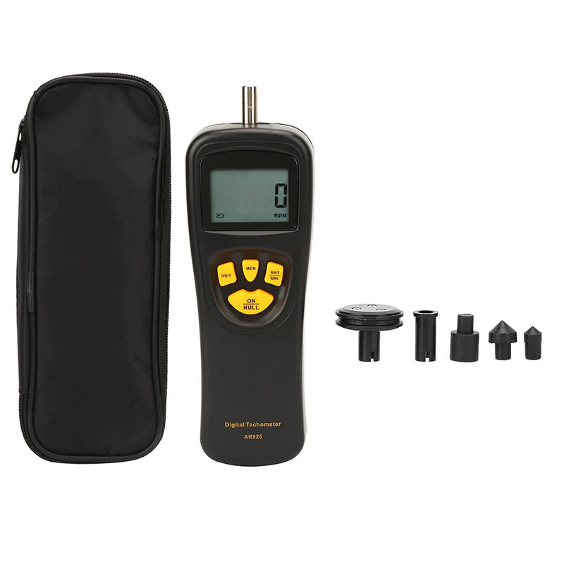 Tachometer Smart Sensor Digital 0.5~19999 RPM Contact Display, Speedometer Photo Speed with LCD Backlight, Handheld Smart Sensor Speedometer