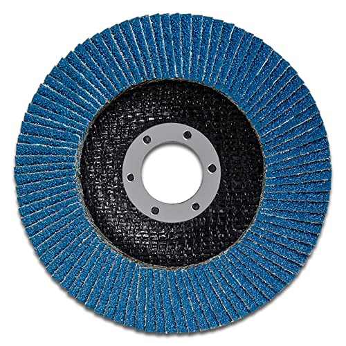 Flap Disc 4-1/2 x 7/8 Inch, 60 Grit, 90 Beveled Blades, 10PACK 60Grit-90 Heavy duty type