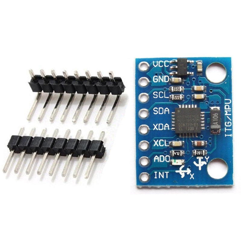 ARCELI GY-521 MPU6050 3 Axis Accelerometer Gyroscope Module 6 DOF 6-Axis Accelerometer Gyroscope Sensor Module 16 Bit AD Converter Data Output IIC for Arduino
