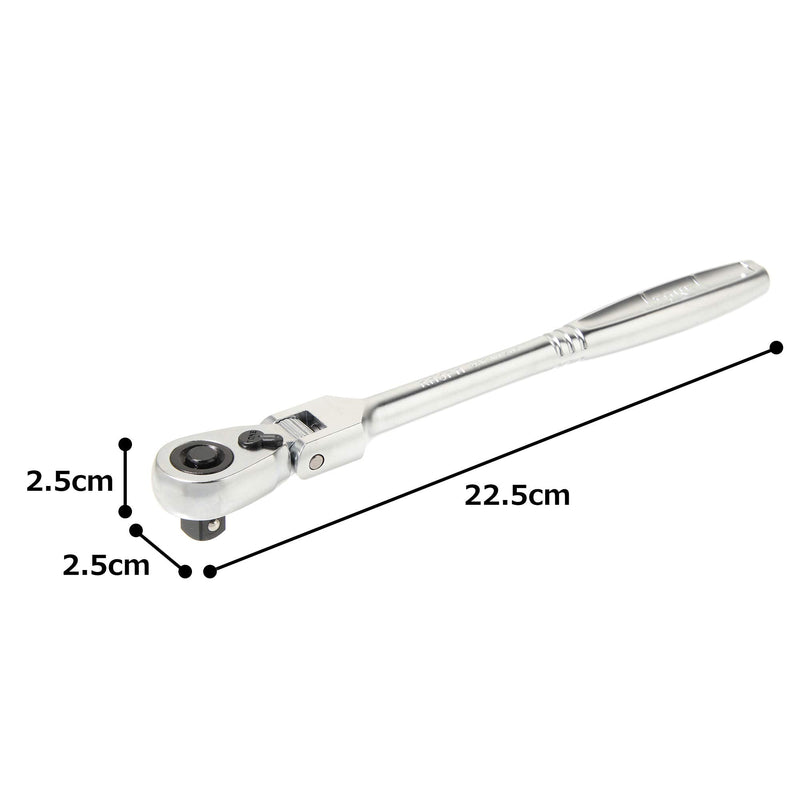 TONE Ratchet Handle Flex Head Socket Hold Type RH3FH 3/8" Inch Drive