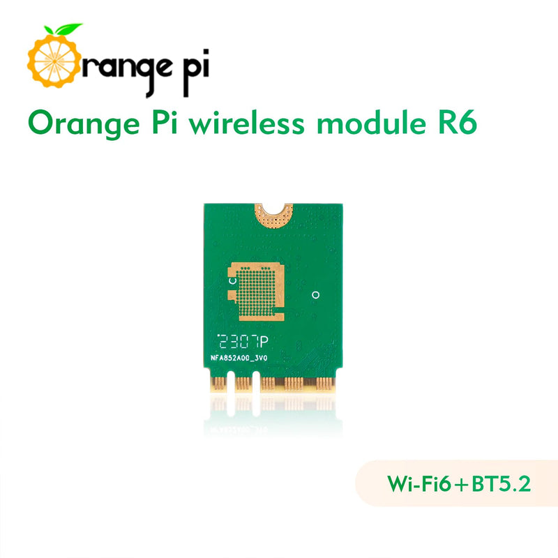 Orange Pi WiFi 6 Wireless Module R6, PCIe Network Card with Bluetooth 5.2, Wireless Adapter for Orange Pi 5 Plus