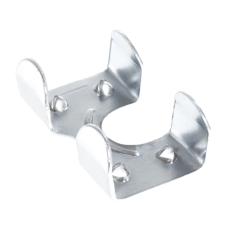 Heavy Duty Zinc Plated Double Rope Clamps Fits 3/8-inch, 1/2-inch, 5/8-inch and 1/4-inch Ropes Cords 10 Pack Zinc Plated - Measures 1/2” – Fits (2) 1/4”
