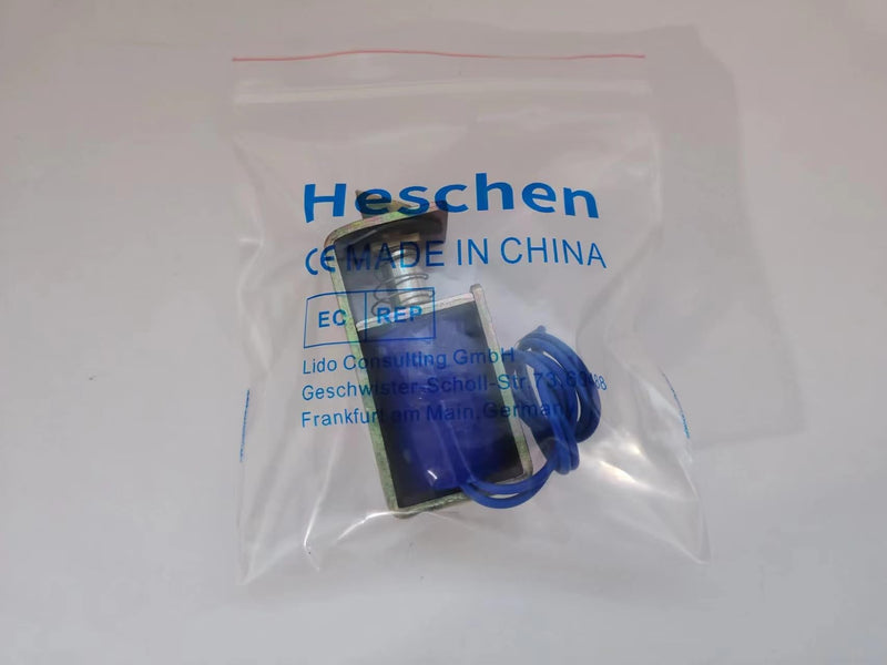 Heschen Electromagnet Solenoid HS-S0837DL DC12V 1A 15N 10mm Stroke Push Pull Type Open Frame Door Lock
