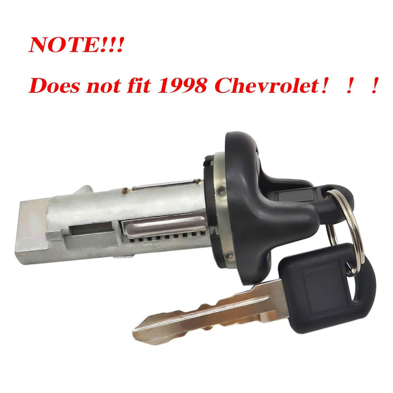 NLQR Ignition Key Switch Lock Cylinder Compatible with Chevy 1995-1997 Compatible with GMC C K Pickup and More Vehicles 1995 1996 1997 Replace 702671 US214L US227LK D1487D