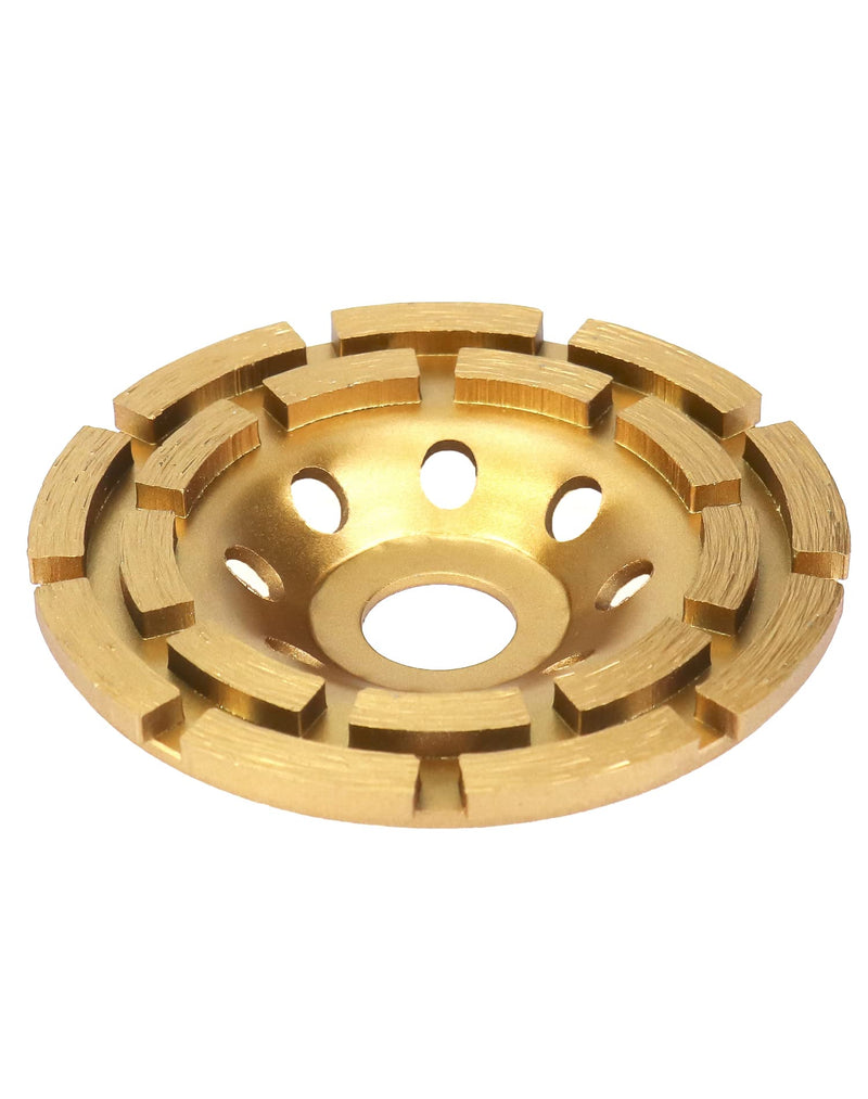 QWORK Cup Wheel 115 mm x 22.2 mm for Concrete, Plaster, Granite, Resin, Tile Adhesive, Natural Stone etc 115mm x 22.2mm