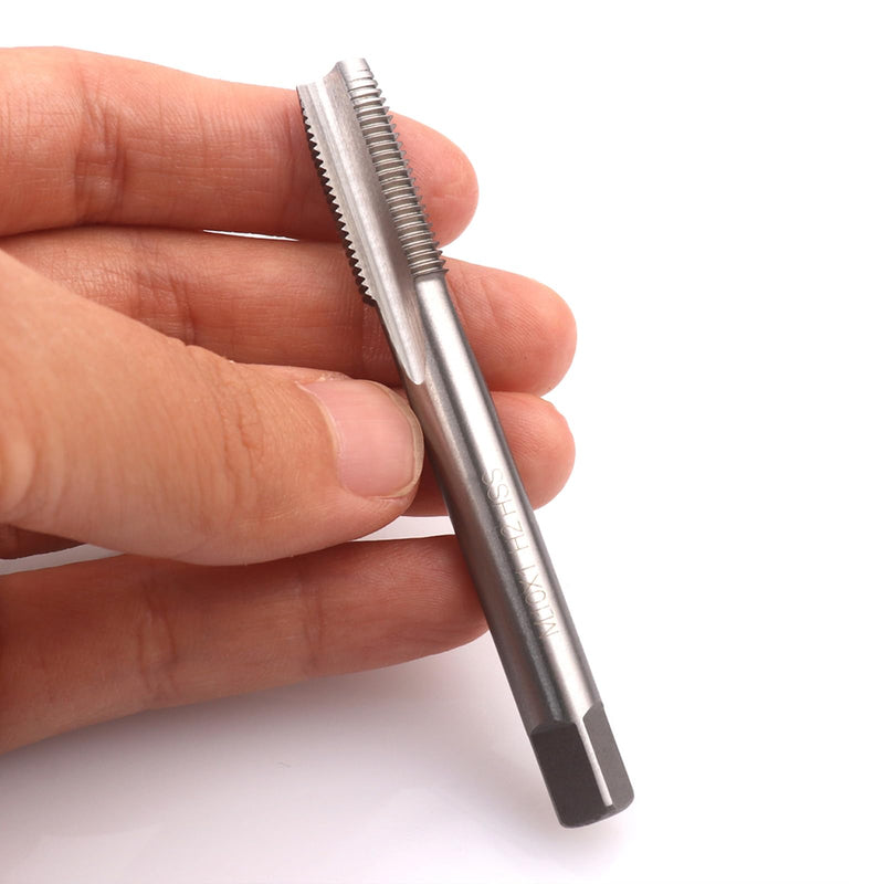 ATOPLEE Metric HSS Thread Tap M10 Right Hand Thread Drill Bits (M10x1.0) M10x1.0 silver