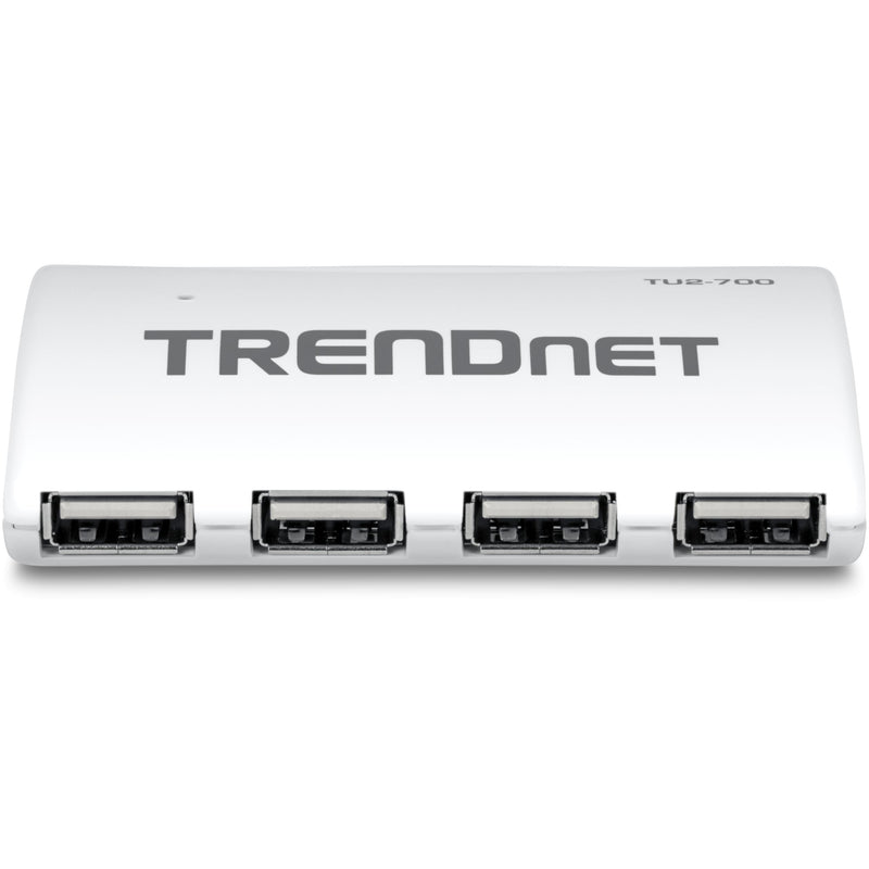 TRENDnet 7-Port USB 2.0 Hub, TU2-700, 7 x USB 2.0 Ports, Backwards Compatible with USB 1.1, Compatible with Windows and macOS, NDAA Compliant 7 Port
