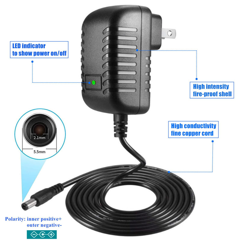 AC Adapter 9V 2A Power Supply AC110V to DC9V 2000mA 1500mA 1000mA 500mA Power Driver 8 DC Plug Tips 9 Volt Converter Inverter Charger Transformer ac dc Adapter