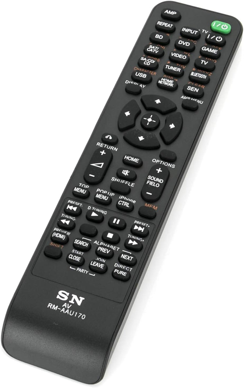 Replaced Remote Control Compatible for Sony STRDH540 RM-AAU170 1-492-051-11 RMAAU169 STR-DH540 Audio/Video AV Receiver Home Theater System