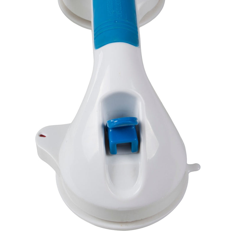 PCP Suction Grip Bathtub and Shower Handle with Color Lock Indicators, White, 12 Inch 12 Inch (Pack of 1)
