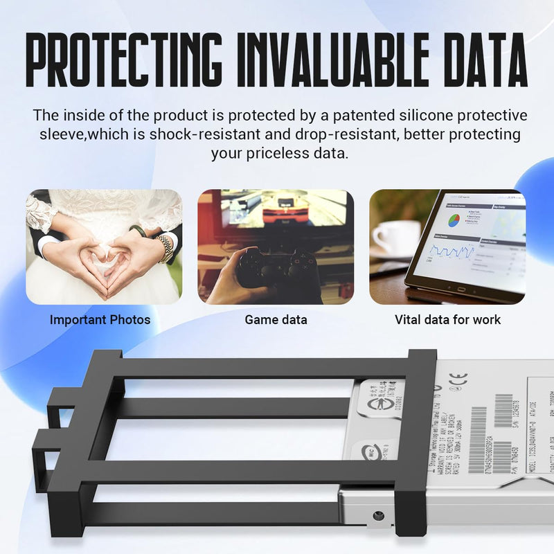 Portable External Hard Drive Storage Expansion Mobile HDD USB 3.0 USB-C for PC, Mac, Desktop, Laptop, PS4, PS5, Xbox One X/S, Xbox 360, Xbox Series X/S, Office & Game (Black, 1TB) Black