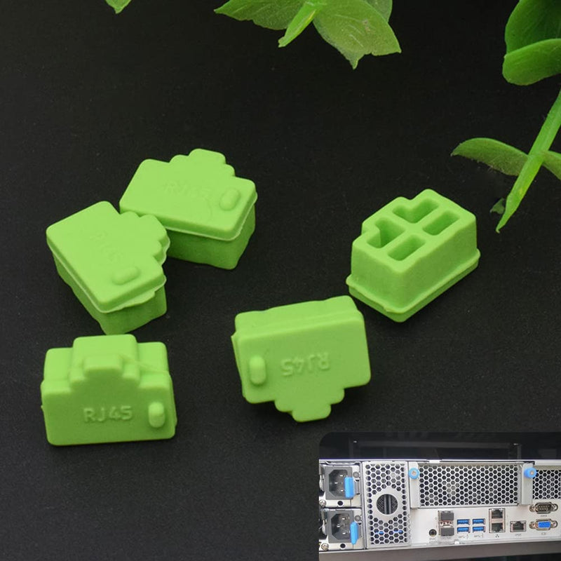 Silicone dust protection RJ45 port dust protection RJ45 a cover dust protection PC cover dust protection PC, switch, router RJ45 port plug cover, suitable for idle RJ45 port dust protection, 30 pieces