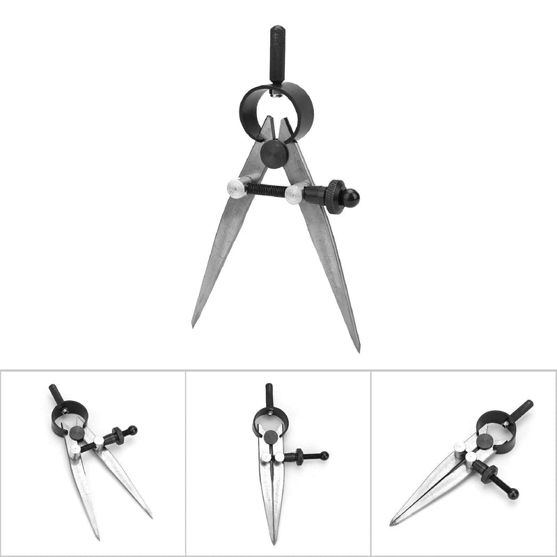 75 mm Spring Compass, Marking Compass, Compass with Locking Wheel | Adjustable spring compass, for drawing arches and circles, bisecting angles and segment halving