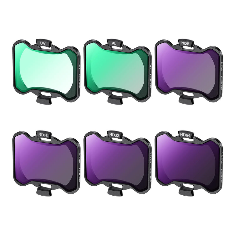 K&F Concept Avata 2 Drone UV PL ND Filters Kit (6 Pack), UV PL ND4 ND8 ND16 ND32 Filter Compatible with DJI Avata 2, Drone Accesorries with 28 Multi-Layer Coated/Gimbal Safe