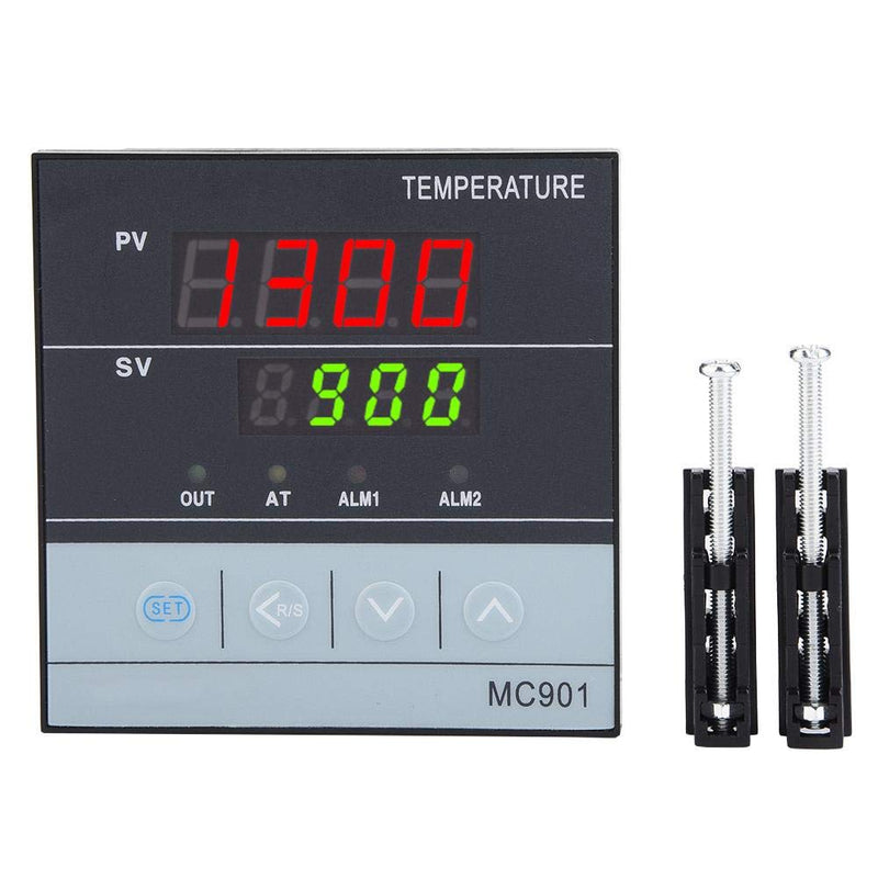 MC901 digital PID temperature controller, universal input SSR relay output ℃/℉ display with screws 96x96x85mm