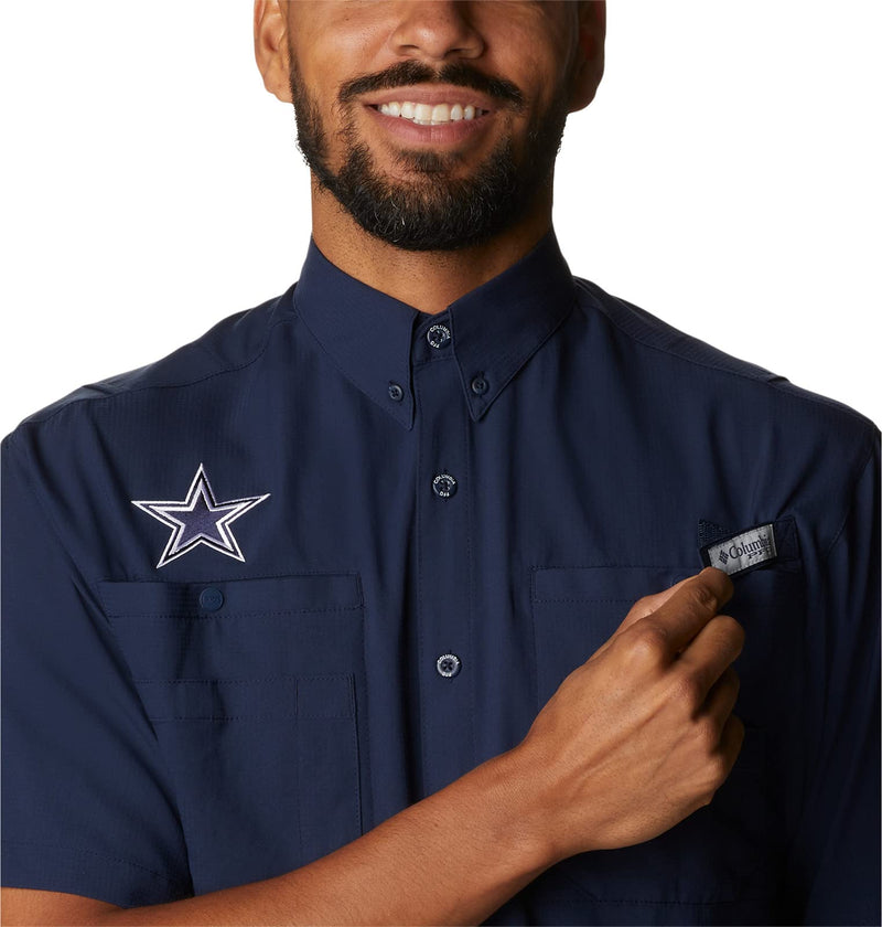 Columbia College Arkansas Razorbacks Collegiate Tamiami™ II Short Sleeve Shirt Dallas Cowboys X-Large Dc - Collegiate Navy