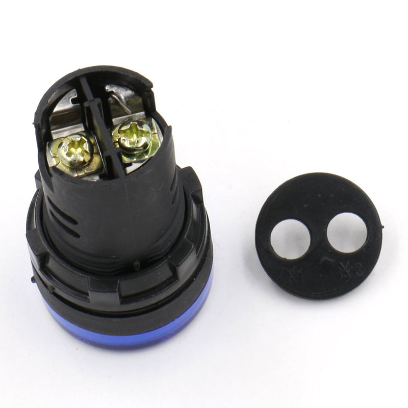 Heschen AD16-22D/S LED Indicator Light 22mm 24V DC 20mA Green Color Pack of 5
