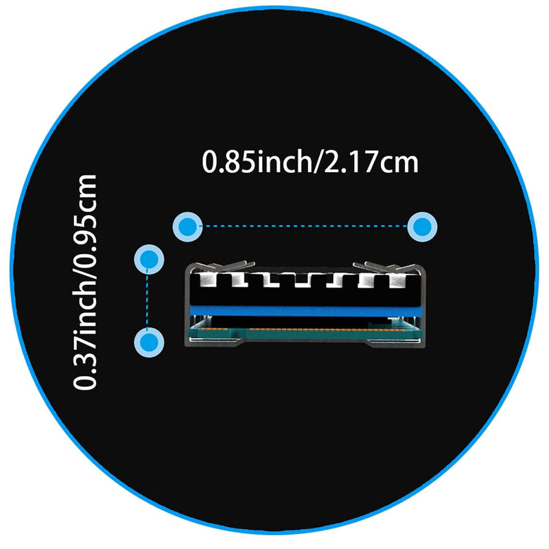 glotrends [2 Packs] M.2 Cooler M.2 Cooler Kits, Fits PS5/PC 0.12 Inch (3 mm) Thick M.2 Cooling Fin for 2280 M.2 PCIe SSD 2 3 mm high