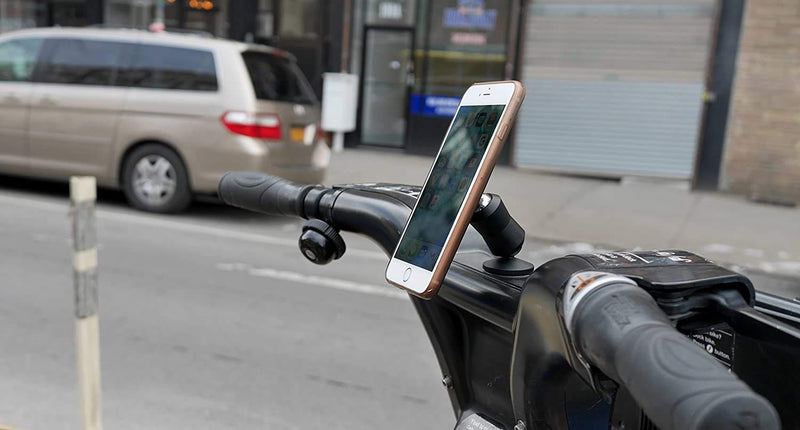The Original Dual Magnetic Movable Phone Holder and Tablet Mount (Silver) Silver