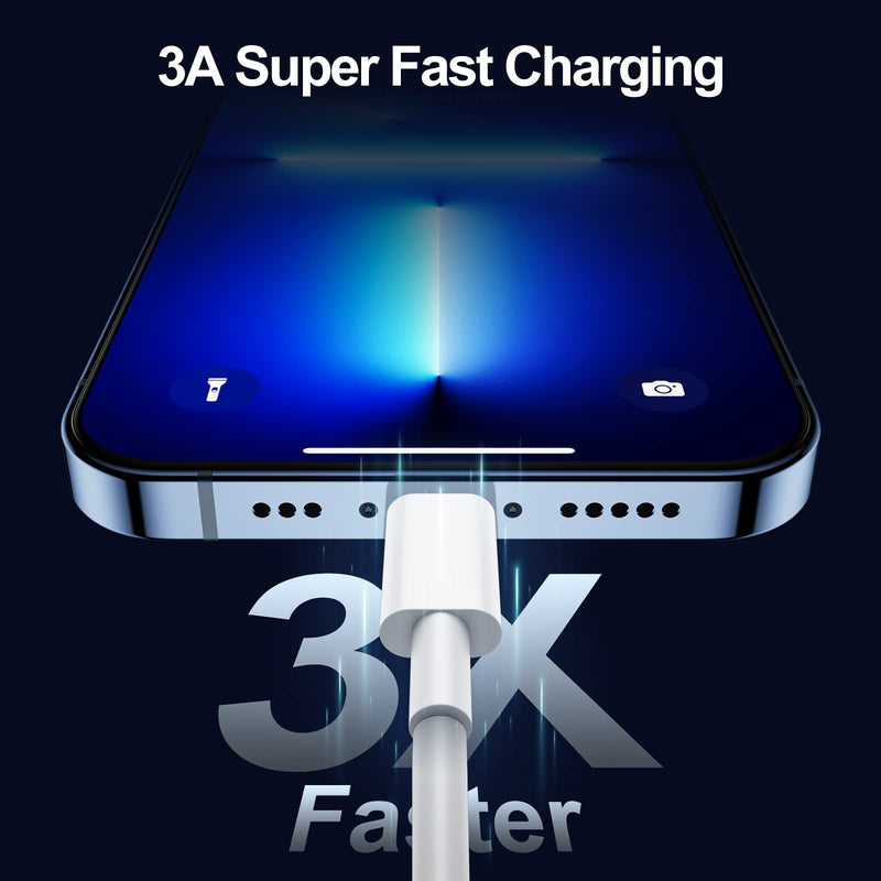 USB C to Lightning Cable 2M 2Pack, [Apple MFi Certified] iPhone Charging Cable Original Fast Charging Cable USB C for iPhone 14/13/12/11 Pro Max/Pro/XR/XS/X/SE/8Plus 2M 2Pack Fast Charging Cable