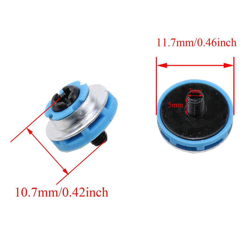 -SSD Screw HP2.5 Hard Drive Blue and Black Nails for HP 6000 6005 Pro 8000 8100 EliteDesk ProDesk Hard Drive Mounting Screws 12PCS
