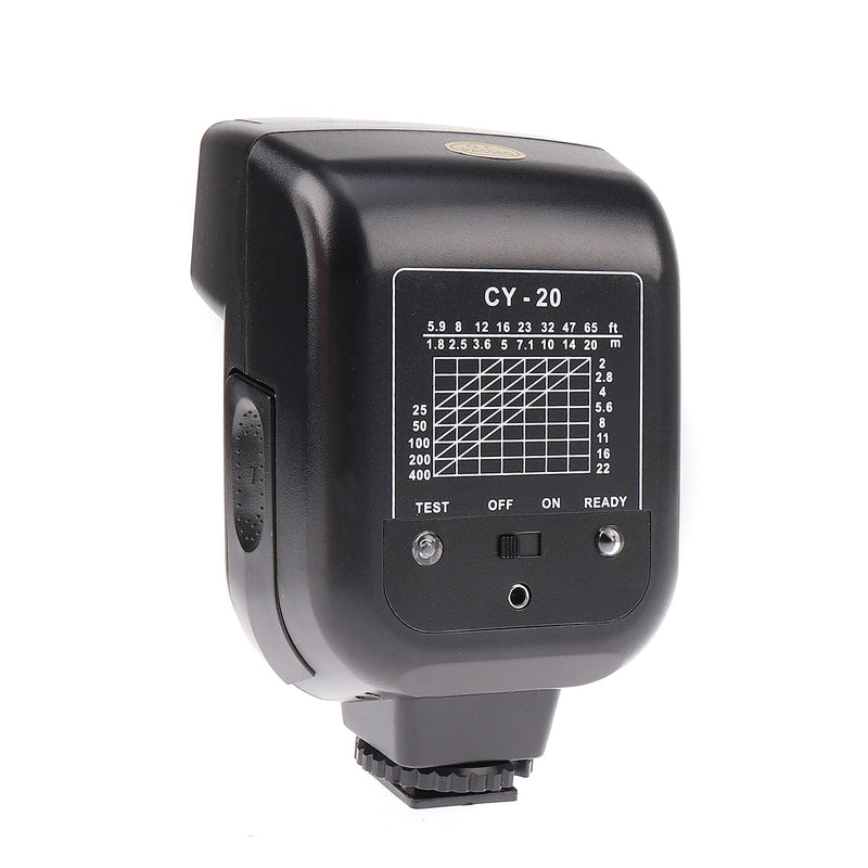 Hersmay CY-20 Universal Camera Speedlight Flash Hot Shoe Mount On-Camera Electronic Speedlight with Sync Port for Nikon/Canon/Panasonic/Olympus/Pentax Alpha Digital DSLR Camera Flash Light