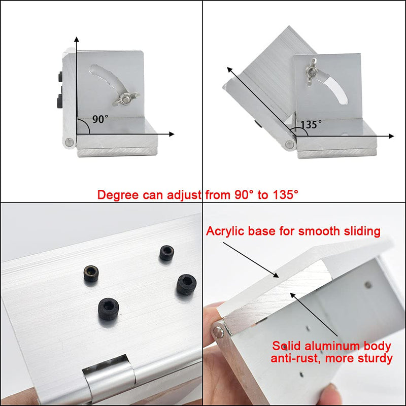 SCOTTCHEN Belt Grinder Knife Sharpener Jig Knives Sharpening Locator Tool Aluminum for Belt Sander Machine