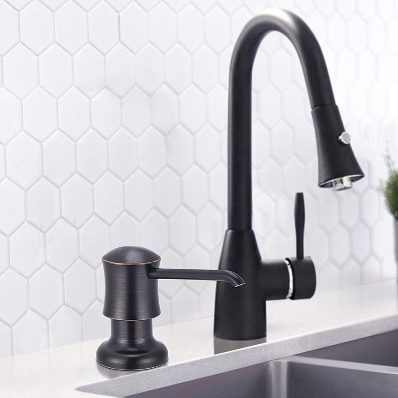 SAMODRA Sink Soap Dispenser and Extension Tube Kit, ABS Pump Head Bronzed Built in Design with 39” Extension Tube to Soap Bottle, No More Messy Refills(No Bottle) Oil Rubbed Bronze 47'' Tube