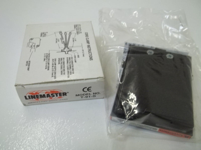 Linemaster T-91-S Treadlite II Foot Switch, Electrical, Single Pedal, Momentary, SPDT, No Guard, Black