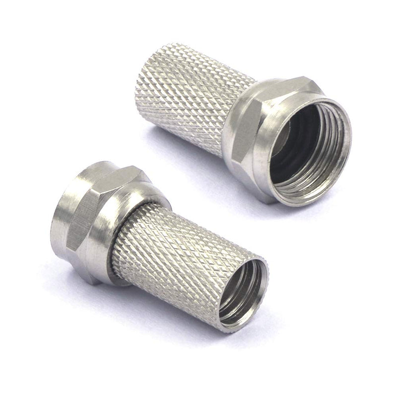 VCE Coaxial Cable Connector 6 Pcs with 3 Pcs Combined Format, 3GHz Coax Coupler for Coaxial Cable Extender, TV Cable Repair, Nickel Plated TV Cable Connector Kit