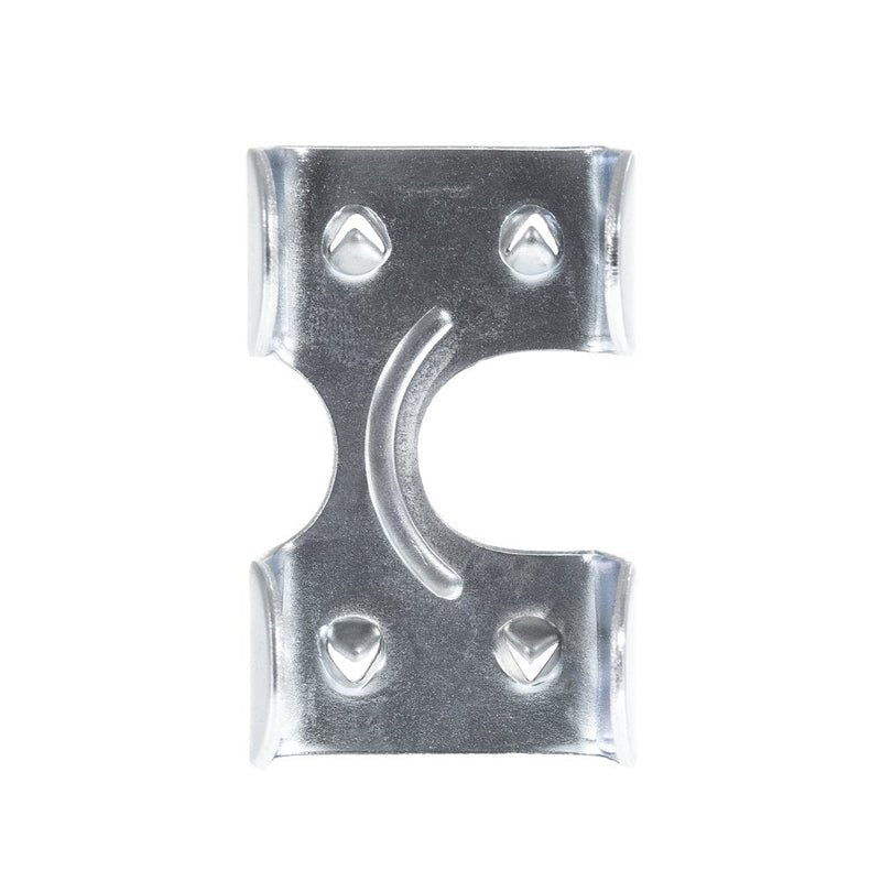 Heavy Duty Zinc Plated Double Rope Clamps Fits 3/8-inch, 1/2-inch, 5/8-inch and 1/4-inch Ropes Cords 10 Pack Zinc Plated - Measures 1/2” – Fits (2) 1/4”