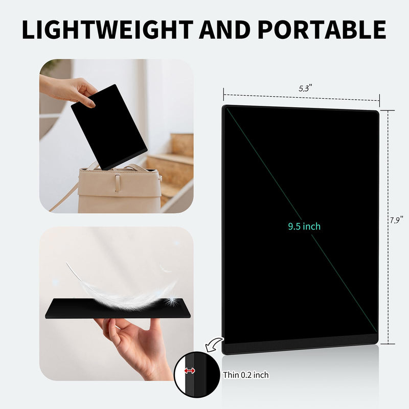 LCD Writing Tablet for Adult: Doulbe-Sided 9.5&8in Full Screen Drawing Tablet Reusable Erasable Digital Notepad for Kids and Adults Gift for Birthday Doulbe-Sided 9.5/8 inch