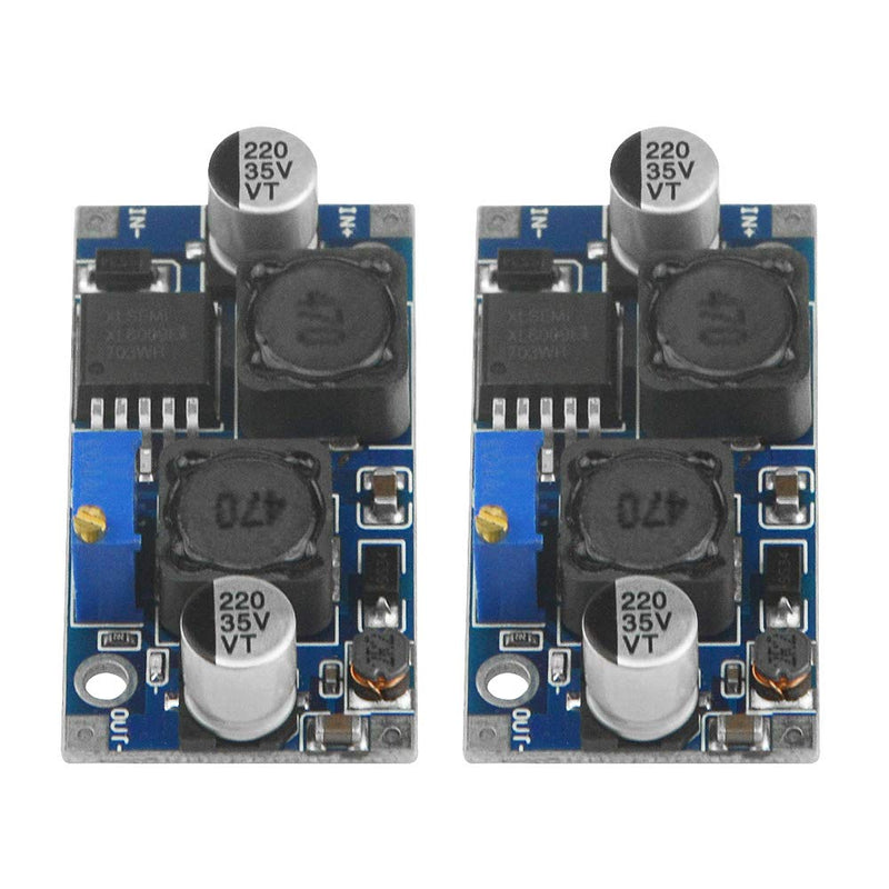 5pcs XL6009 DC-DC Buck Boost Voltage Converter Power Module 4A 400KHz Adjustable Step-Down Switch Module 3.8-30V to 1.25-35V Power Supply Module for Solar Panel