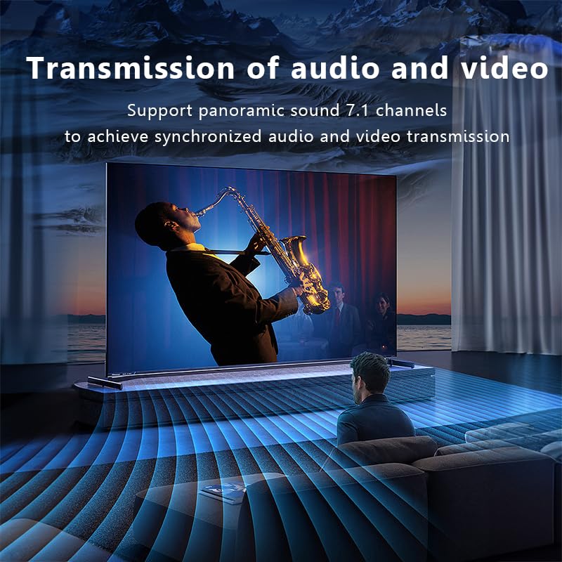 HDMI Extender 400FT/120M with POC 1080P@60Hz 3D HDMI Repeater HDMI to RJ45 to HDMI Extender Converter by UTP Cat5e/6/7 OFC Cable with 5V Power Adapter,Support EDID HD EXTENDER 120M