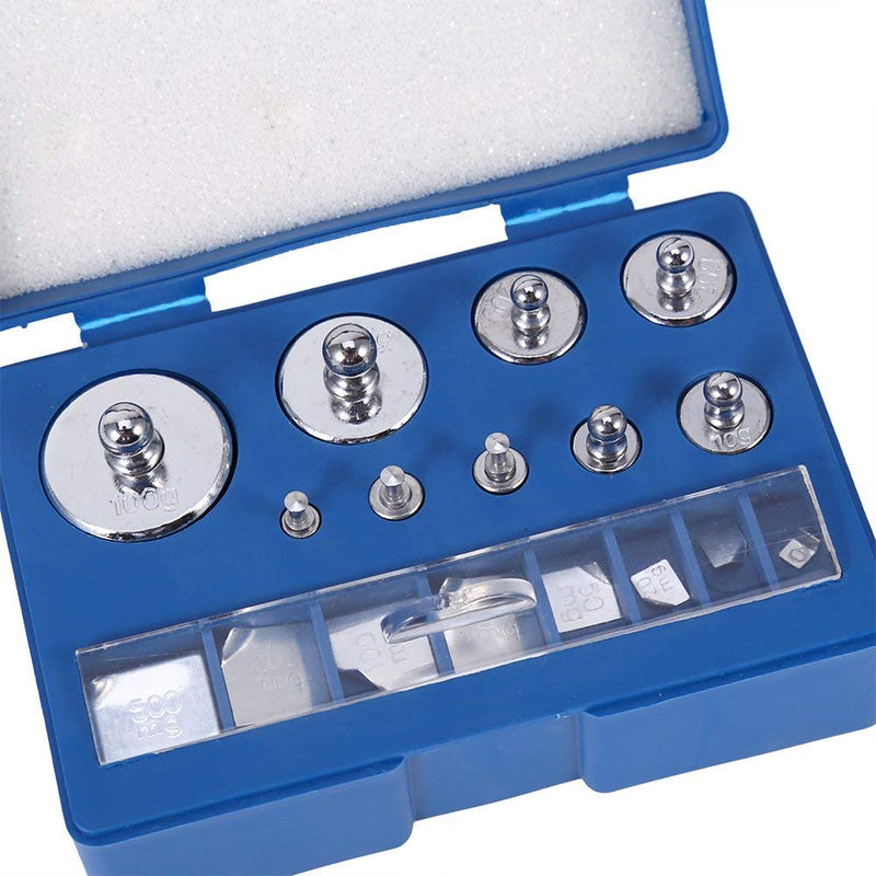 17-Piece 10 mg 100 g Calibration Weights Scales Calibration Gram Class M2 Steel Deviation +/- 0.003 g for Digital Jewellery Scales Laboratory Study Weights