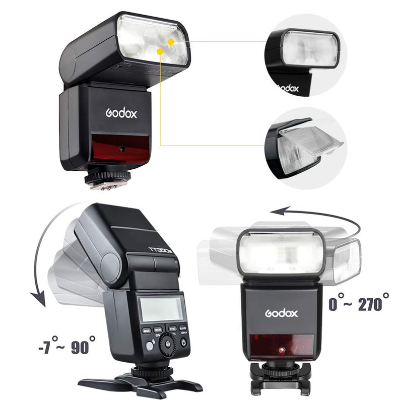 GODOX TT350S TTL Camera Flash GN36 1/8000s HSS Mini Flash Speedlight for Sony Mirrorless Cameras