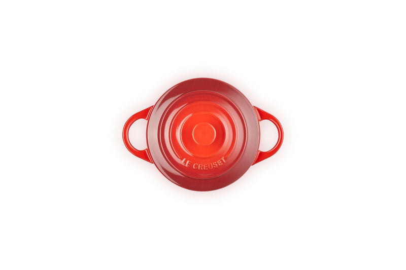 Le Creuset Stoneware Mini Round Cocotte, 8 oz., Cerise 8 Oz.