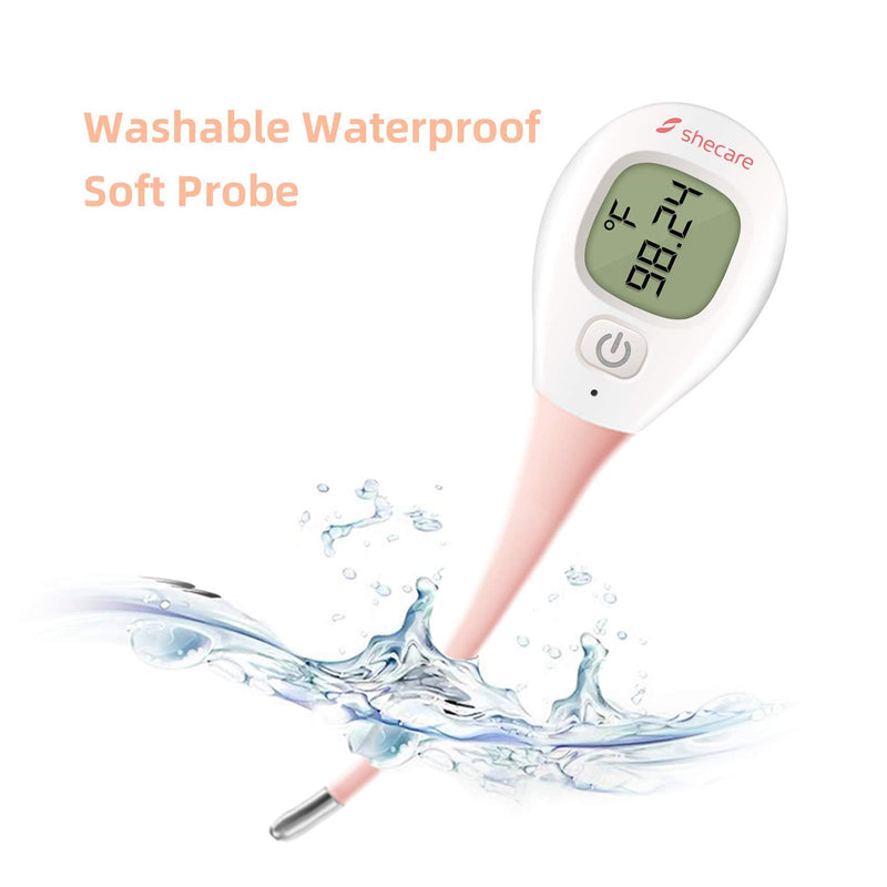 Digital Basal Body Thermometer for Ovulation, High Precision Oral Thermometer, Accurate 1/100th Degree, Works with Shecare APP