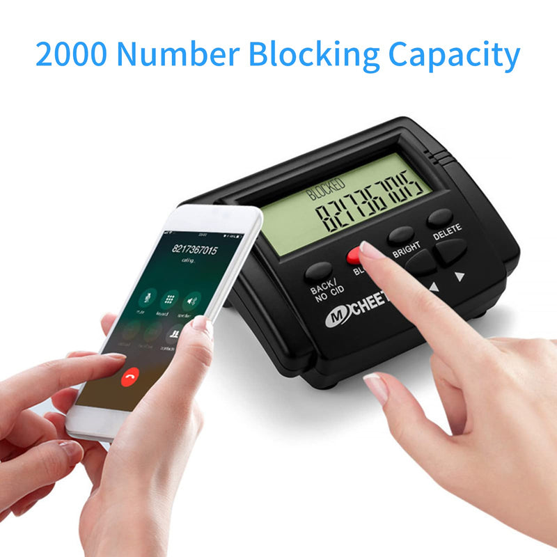 Call Blocker, Call Blocker for Landline Phones Telephone 2000 Caller ID Box Blocking One Touch Number Block Device Block Unwanted Robocalls and Nuisance Calls