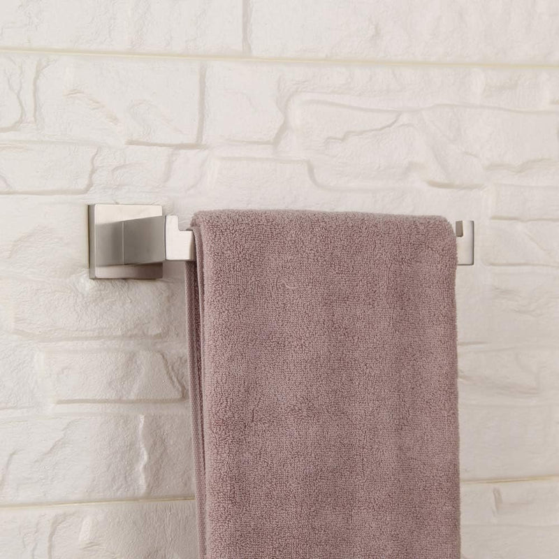 GERZWY Bathroom Hardware Accessories Sets SUS304 Stainless Steel Bath Shower Set 3-Pieces(Robe Hook Toilet Paper Holder Towel Ring) Brushed Finish Contemporary Style FG16567-3LS